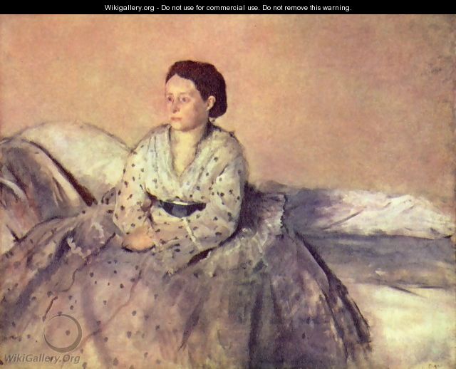 Portrait of Estelle Musson, Madame Rene de Gas - Edgar Degas