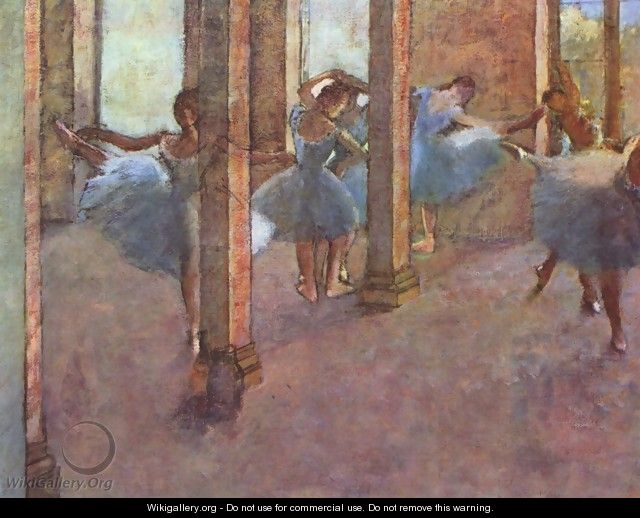 Dancers in the entrance hall - Edgar Degas