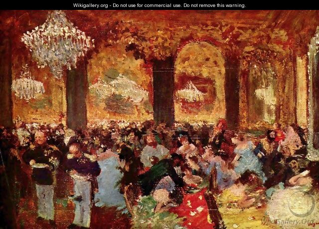 after Adolph of Menzels Ballsouper - Edgar Degas
