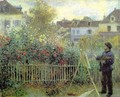 Renoir Painting In His Garden (1873) - Claude Oscar Monet