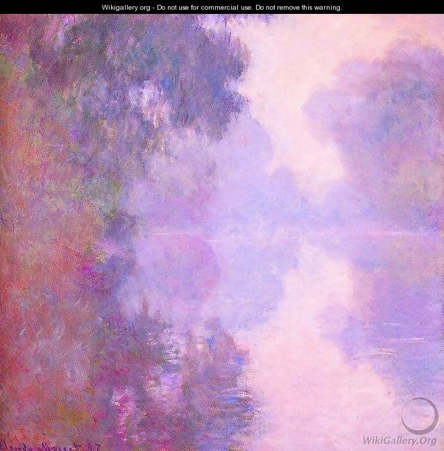 Misty morning on the Seine - Claude Oscar Monet