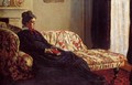 Meditation, Madame Monet Sitting on a Sofa - Claude Oscar Monet