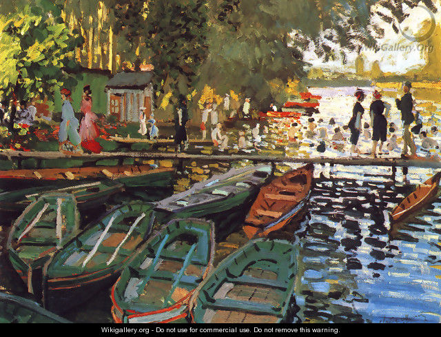 Bathing at la Grenouilliere 1869 - Claude Oscar Monet