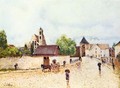 Moret am Loing im Regen - Alfred Sisley