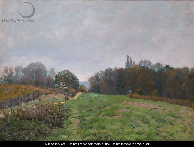 Landscape at Louveciennes 2 - Alfred Sisley