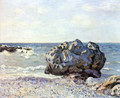 Bay of long country with rock - Alfred Sisley