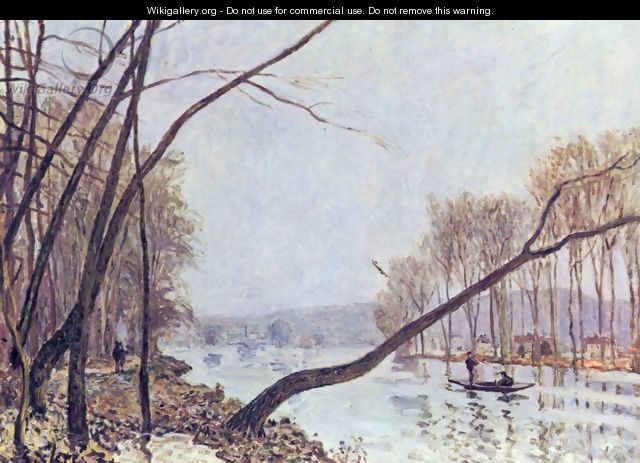 Bank of the Seine in the autumn - Alfred Sisley