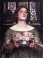Woman with roses - John William Waterhouse