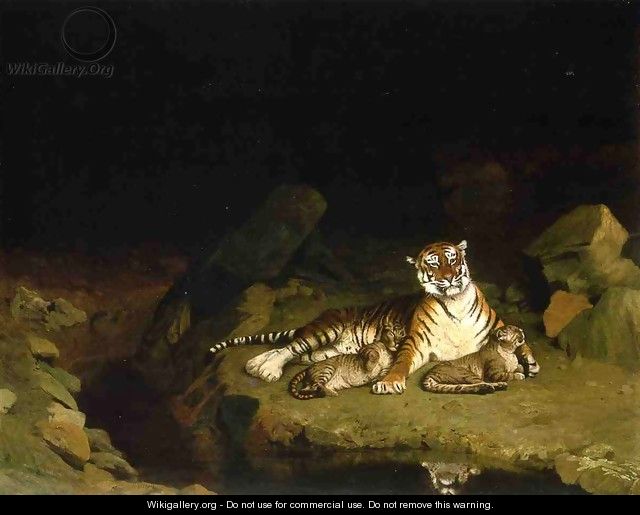 Tiger on the Lookout 2 - Jean-Léon Gérôme