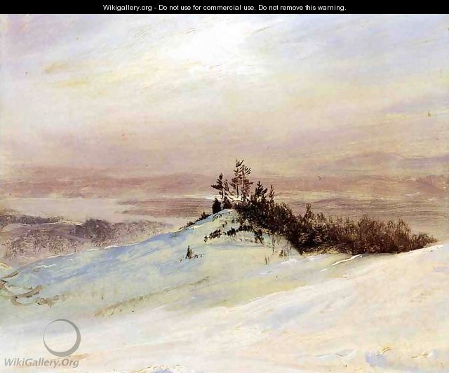 Winter on the Hudson River Near Catskill, New York - Frederic Edwin Church
