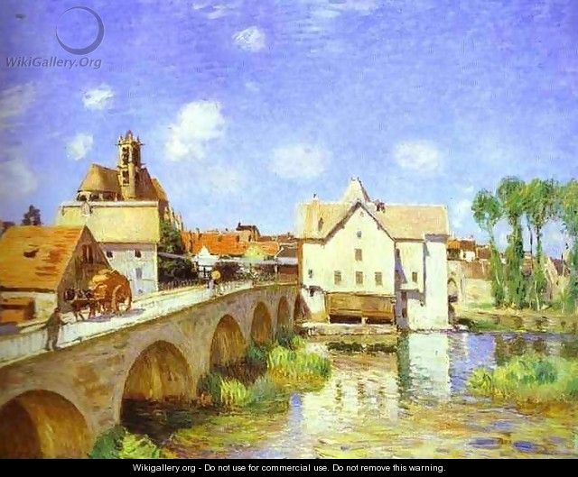 The Bridge at Moret - Alfred Sisley