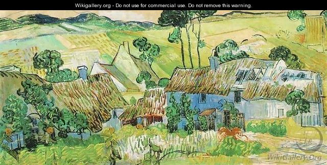 Hameau sur une colline 1890 - Vincent Van Gogh