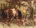 Horse in the forest - Gustave Courbet