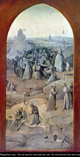 Triptych of Temptation of St Anthony (outer right wing) - Hieronymous Bosch