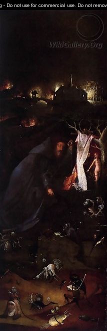 Hermit Saints Triptych (left panel) - Hieronymous Bosch