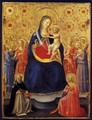 Virgin and Child with Sts Dominic and Catherine of Alexandria - Giotto Di Bondone