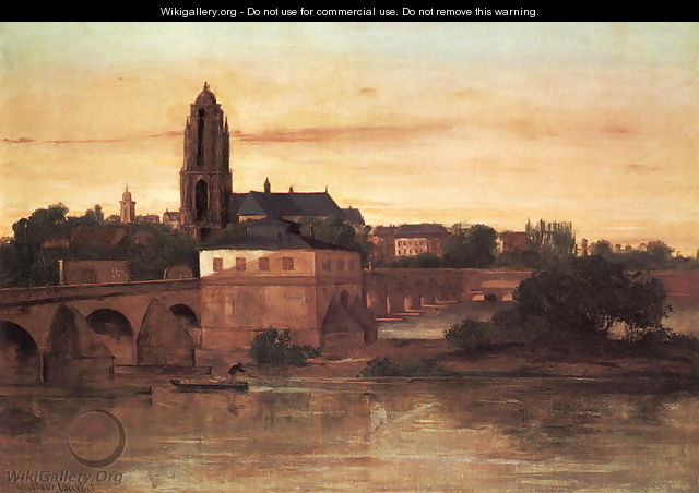 View of Frankfurt - Gustave Courbet