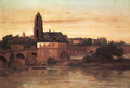 View of Frankfurt - Gustave Courbet