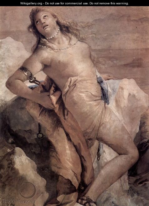 Frescoes in the Villa Vallmarana, Vicenca, scene, Minerva will force Achilles to kill Agamenon - Giovanni Battista Tiepolo
