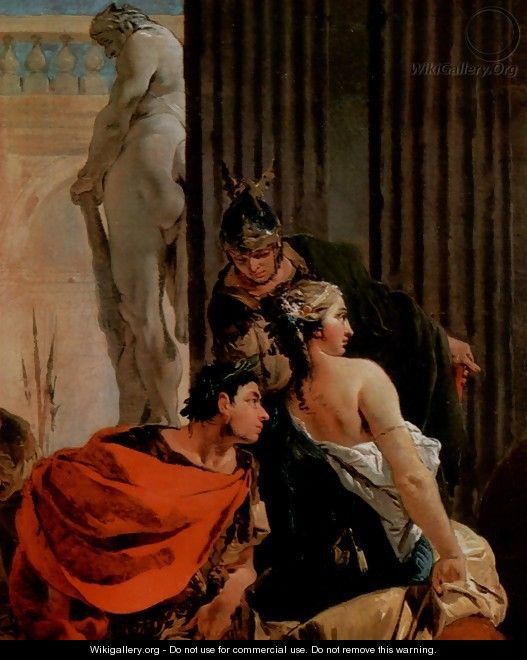 Alexander the Great and Campaspe in the studio of Apelles, detail 2 - Giovanni Battista Tiepolo