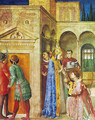 St. Lawrence receives from Sixtus II treasures of the church - Angelico Fra