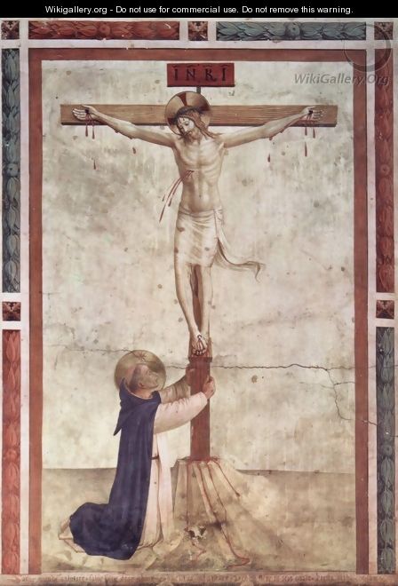 St. Dominic Christ on the Cross - Angelico Fra