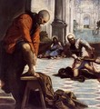 Christ Washing His Disciples' Feet (detail 3) - Jacopo Tintoretto (Robusti)