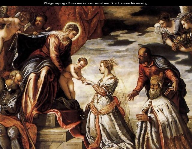 Mystic Marriage of St Catherine - Jacopo Tintoretto (Robusti)