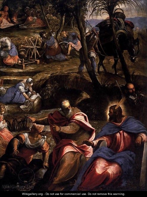 The Jews in the Desert (detail 2) - Jacopo Tintoretto (Robusti)
