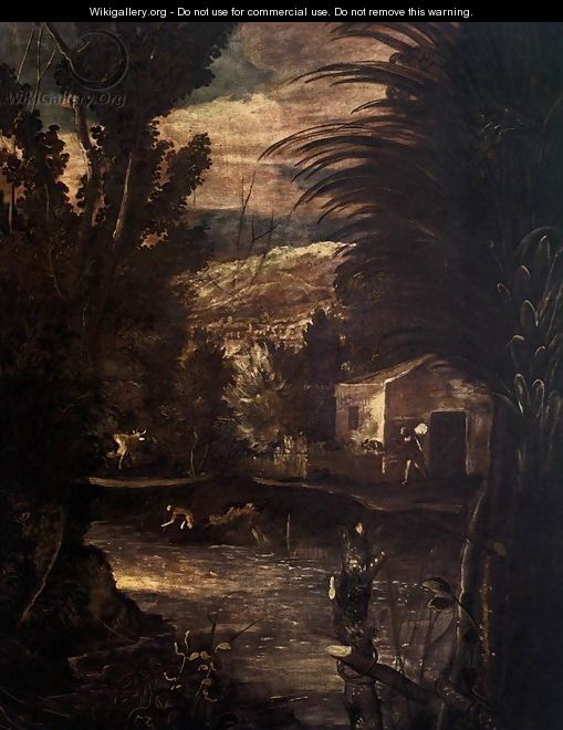 The Flight into Egypt (detail 1) - Jacopo Tintoretto (Robusti)