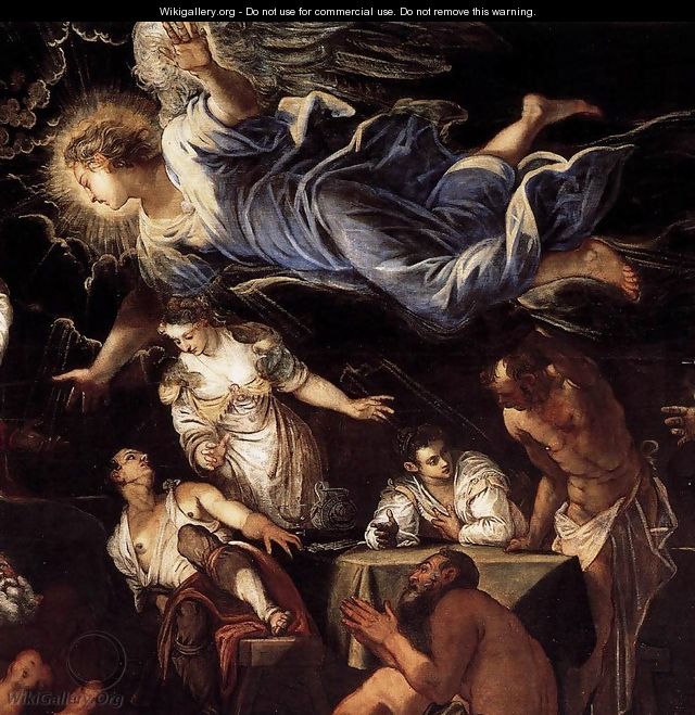 St Roch in Prison Visited by an Angel (detail 2) - Jacopo Tintoretto (Robusti)