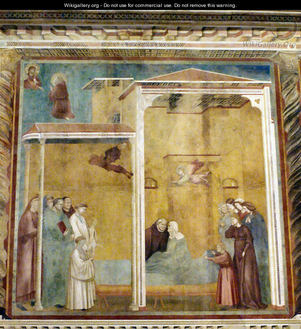 Confession of the woman come back to life,Basilica of Saint Francis,Assisi - Giotto Di Bondone