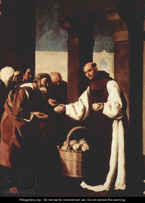 The mercy of Fra Martin de Vizcaya - Francisco De Zurbaran