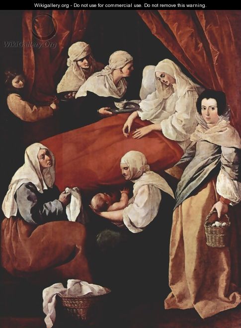 Birth of the Virgin - Francisco De Zurbaran