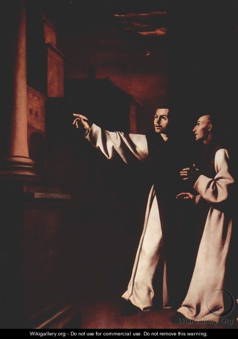 Vision of Fra Pedro de Salamanca - Francisco De Zurbaran