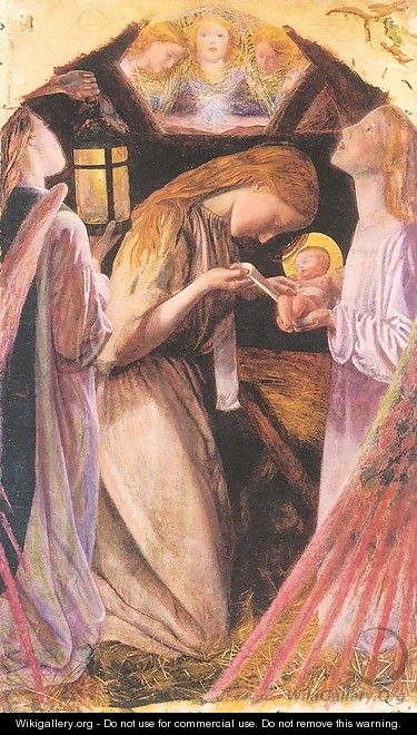 The Nativity (detail) - Arthur Hughes