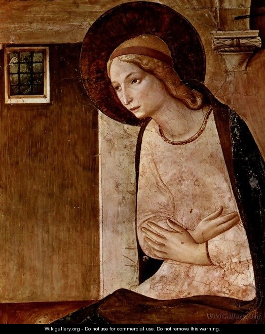 Proclamation, detail Virgin of Annunciation - Angelico Fra