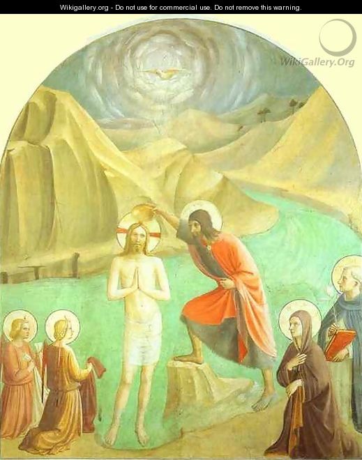 Baptism of Christ - Angelico Fra