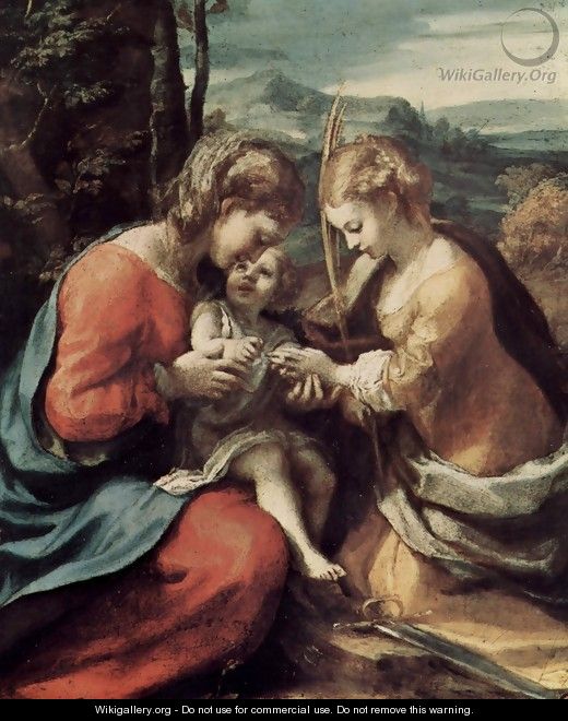 The Mystical Marriage of St. Catherine of Alexandria - Correggio (Antonio Allegri)