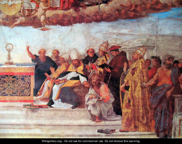 Disputation of the Holy Sacrament (Detail) 7 - Raphael