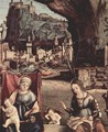 Throne end of Madonna and Johannes of the Taeufer, Hl. Josef and Hl. Anna, Hl. Elizabeth and Hl. Zacharias, - Vittore Carpaccio