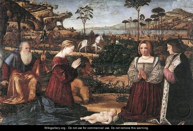 Holy Family with Two Donors - Vittore Carpaccio