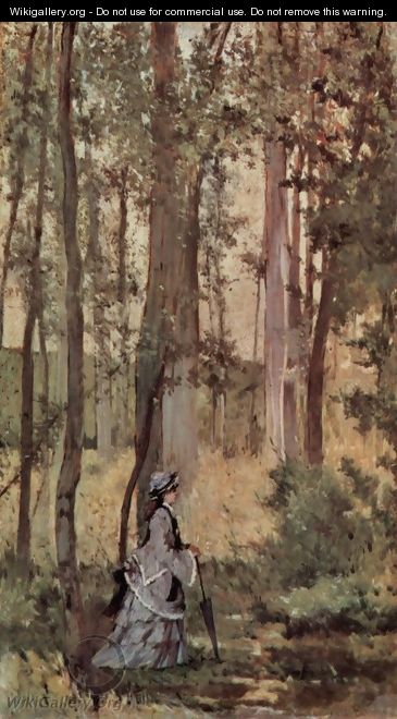 Lady in the forest - Giovanni Fattori