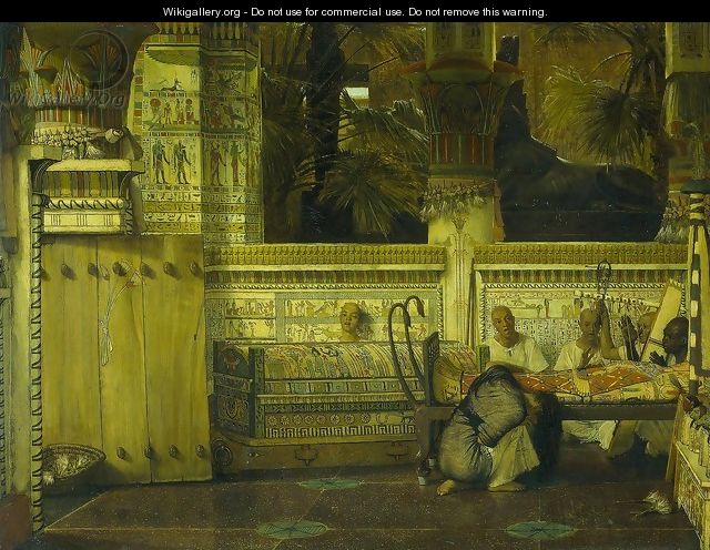 Thee Egyptian widow - Sir Lawrence Alma-Tadema