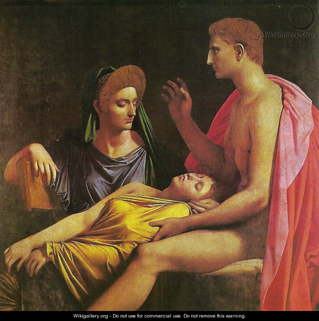 Virgilia reading the Eneida to Livia, Octavia and August - Jean Auguste Dominique Ingres