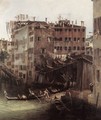 The Rio dei Mendicanti (detail) - (Giovanni Antonio Canal) Canaletto