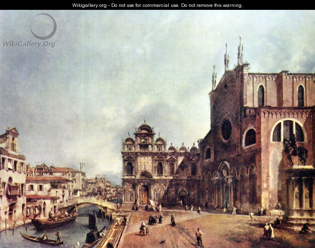 The Church of Saints John and Paul - (Giovanni Antonio Canal) Canaletto