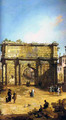 Rome, The Arch of Septimius Severus - (Giovanni Antonio Canal) Canaletto