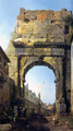 Rome The Arch of Titus - (Giovanni Antonio Canal) Canaletto