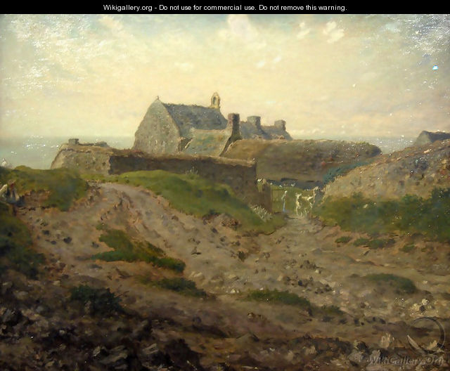 Priory at Vauville, Normandy - Jean-Francois Millet